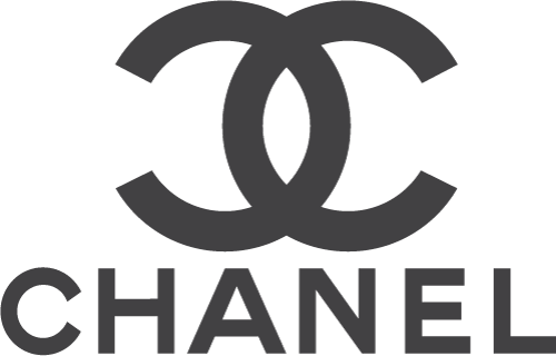 Chanel logo with interlocking double C’s and bold sans-serif text