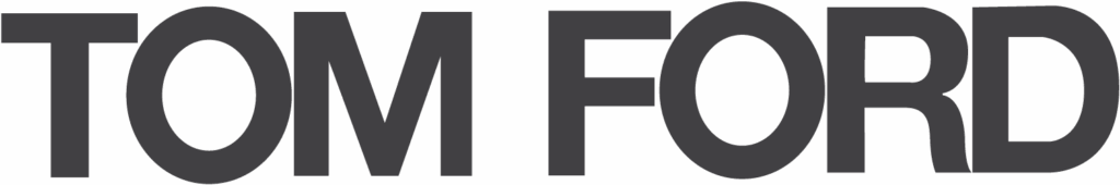 Tom Ford logo in bold uppercase sans-serif font.